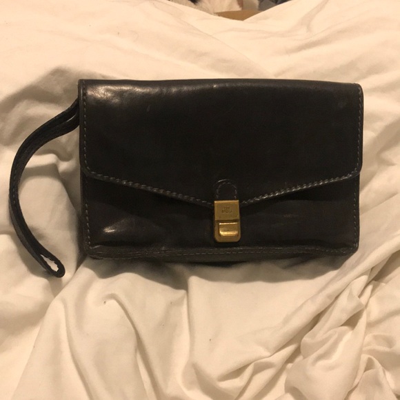 The Bridge Handbags - Vintage The Bridge Leather Clutch Made in Italy